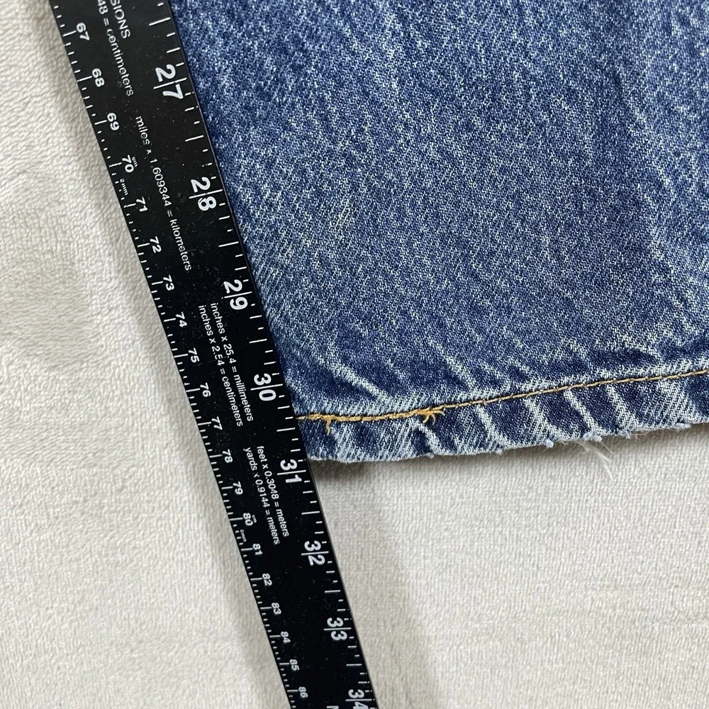 Vtg Levis 505 Jeans Mens 36x32 (fit 34x31) Y2K 2000s Whisker Fade Dark Wash